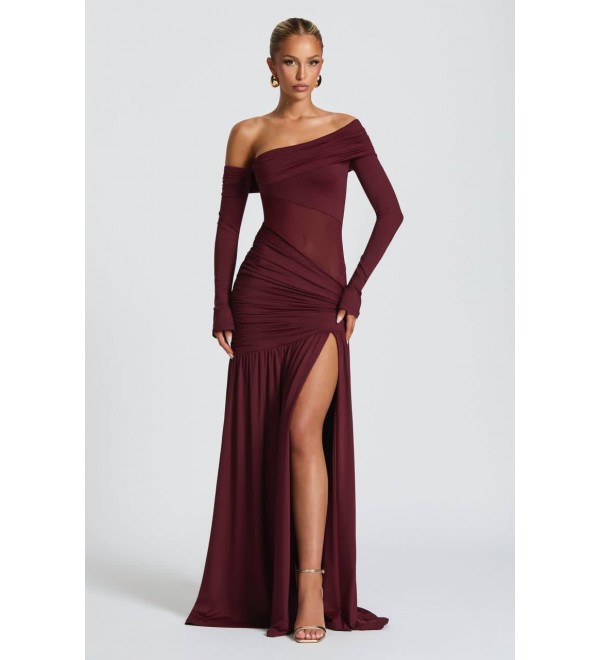 221015 BORDO ABİYE MODAL KUMAŞ