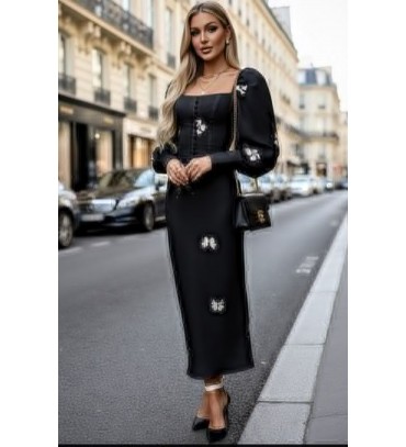 221022 SİYAH ELBİSE ...