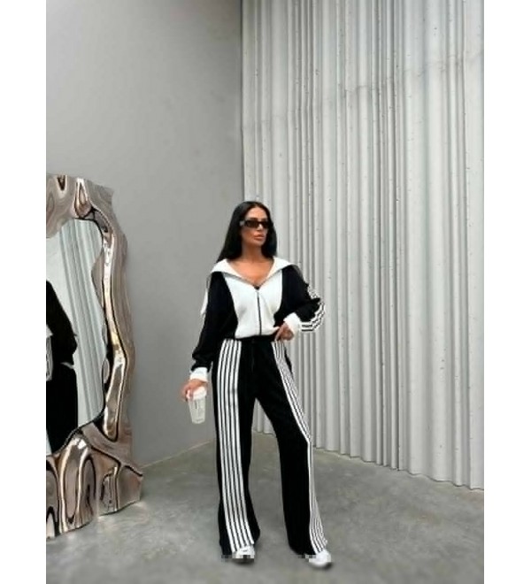 221045 GARNİLİ EŞOFMAN TAKIM MODAL KUMAŞ GARNİLİ