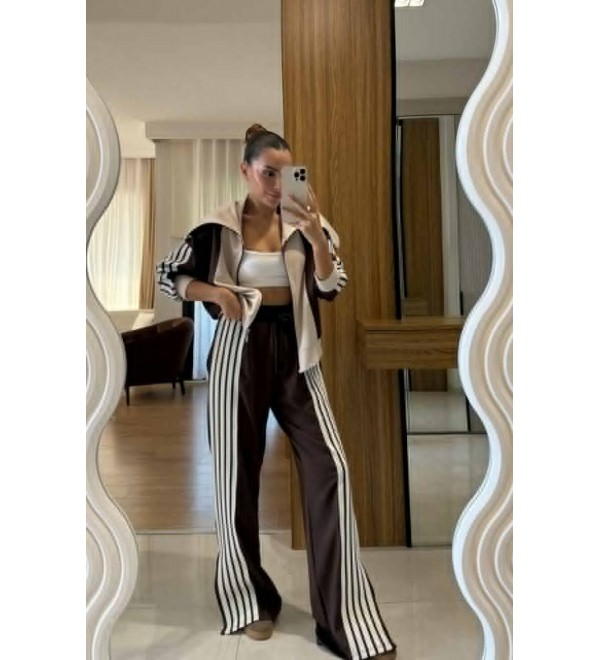 221046 GARNİLİ EŞOFMAN TAKIM MODAL KUMAŞ GARNİLİ