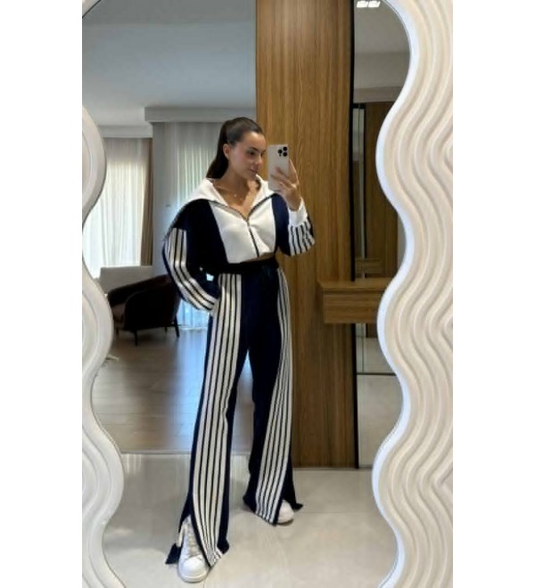 221048 GARNİLİ EŞOFMAN TAKIM MODAL KUMAŞ GARNİLİ