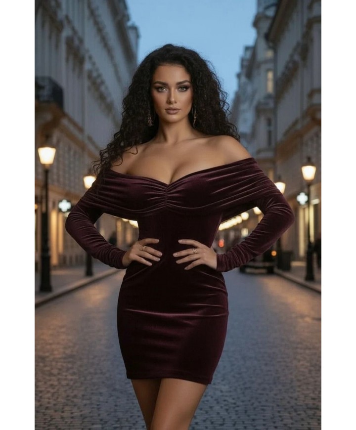221081 KAHVE ABİYE KADİFE KUMAŞ