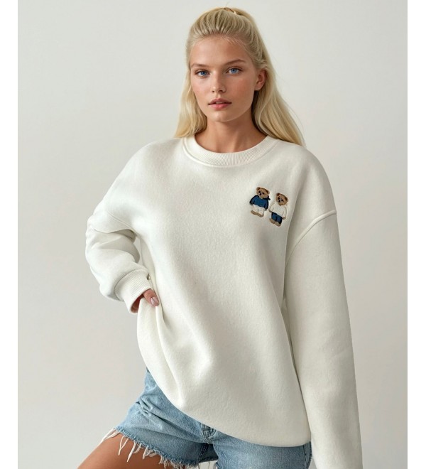 221106 BEYAZ SWEAT TRİKO BEYAZ