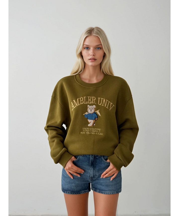 221112 YAĞ YEŞİL SWEAT TRİKO