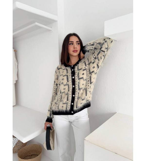 221147 DESENLİ HIRKA TRİKO DESENLİ