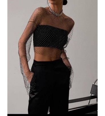 221165 SİYAH BLUZ ÖR...