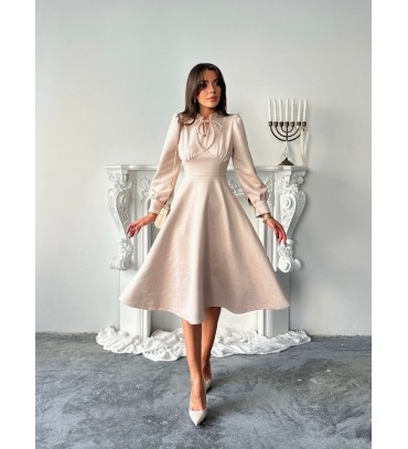 221255 KREM ELBİSE S...