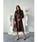 221258 KAHVE ELBİSE SÜET KUMAŞ KAHVE