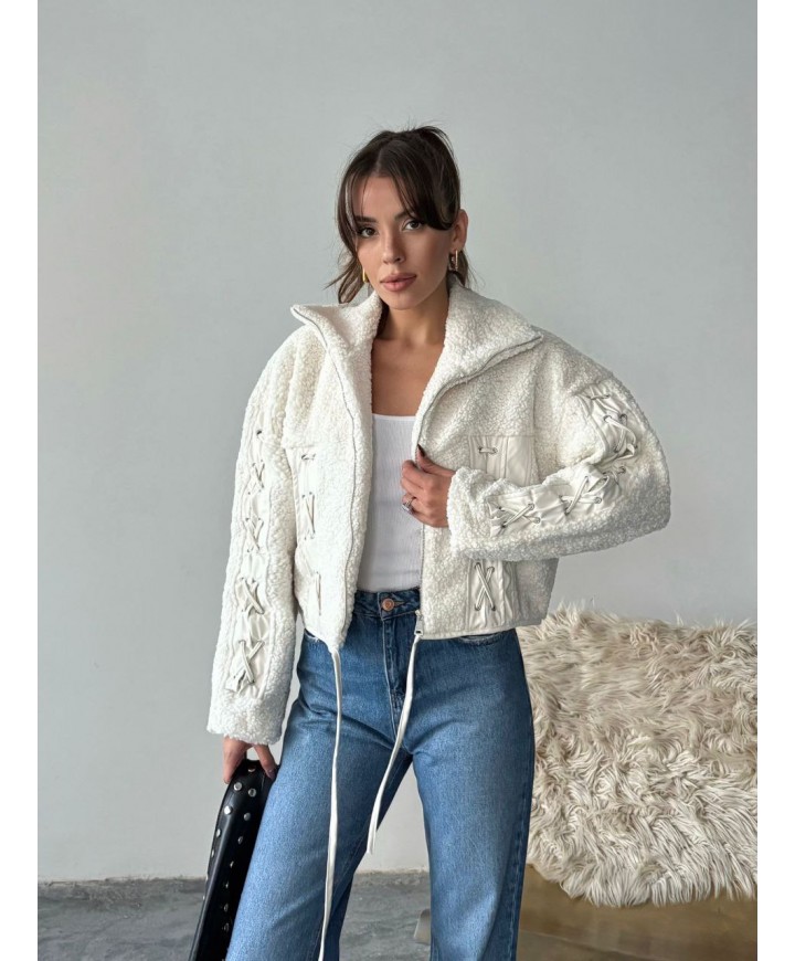 221267 BEYAZ ELBİSE TEDDY KUMAŞ
