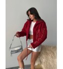221268 KIRMIZI ELBİSE TEDDY KUMAŞ KIRMIZI