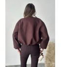 221270 KAHVE ELBİSE KAŞE KUMAŞ KAHVE