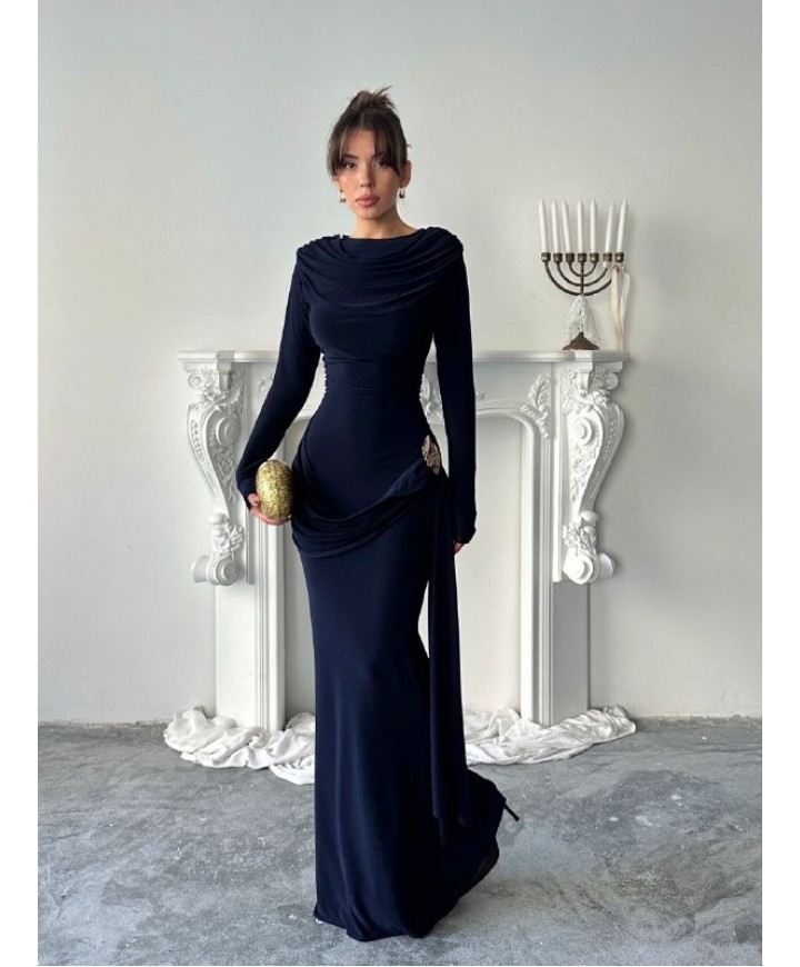 221279 LARCİVET ELBİSE SANDY KUMAŞ