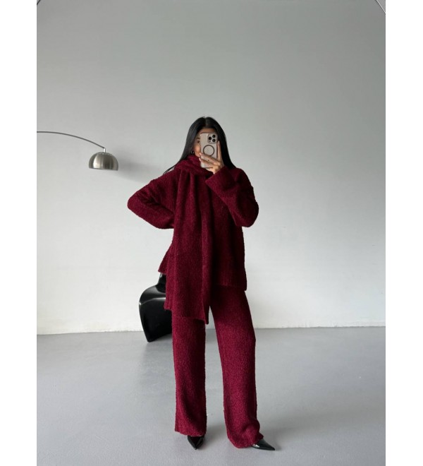 221326 BORDO TAKIM TRİKO BORDO