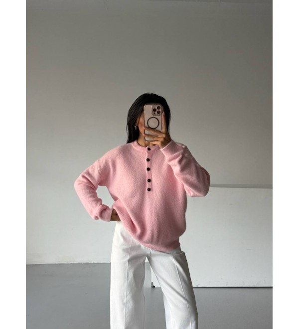 221343 PEMBE KAZAK TRİKO PEMBE