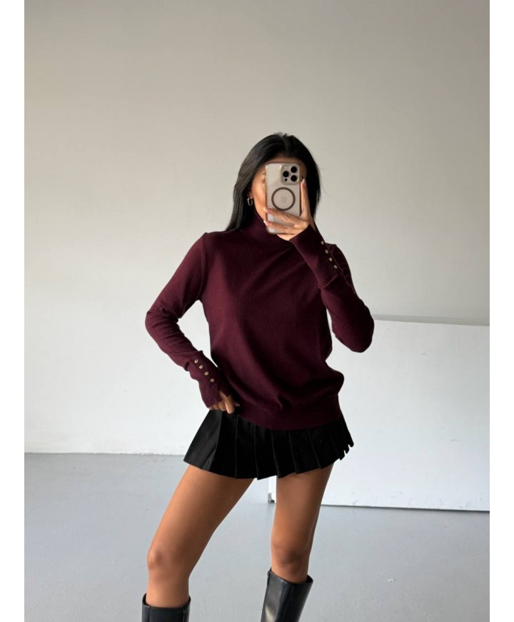 221347 BORDO KAZAK TRİKO