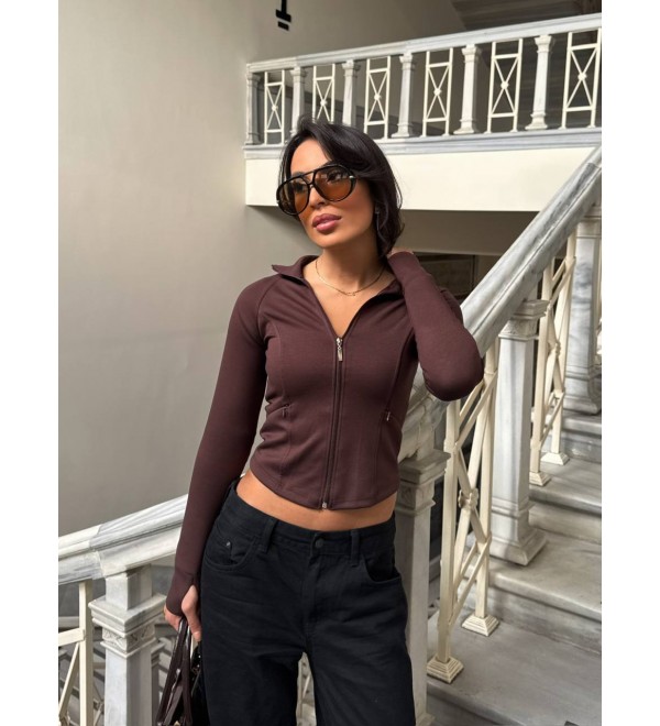 221373 KAHVE BLUZ KAHVE