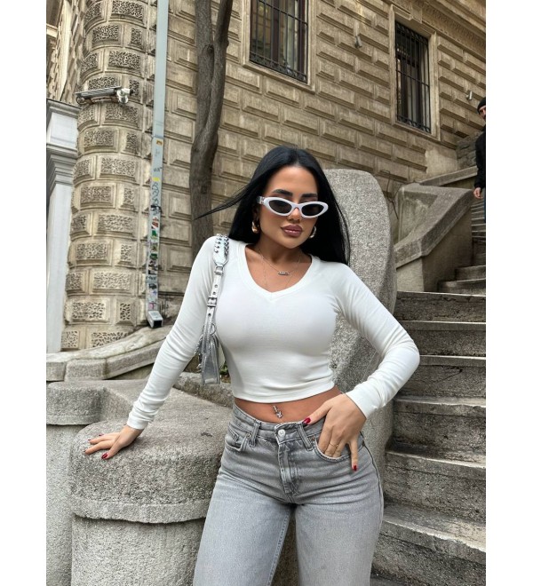 221383 BEYAZ BLUZ BEYAZ