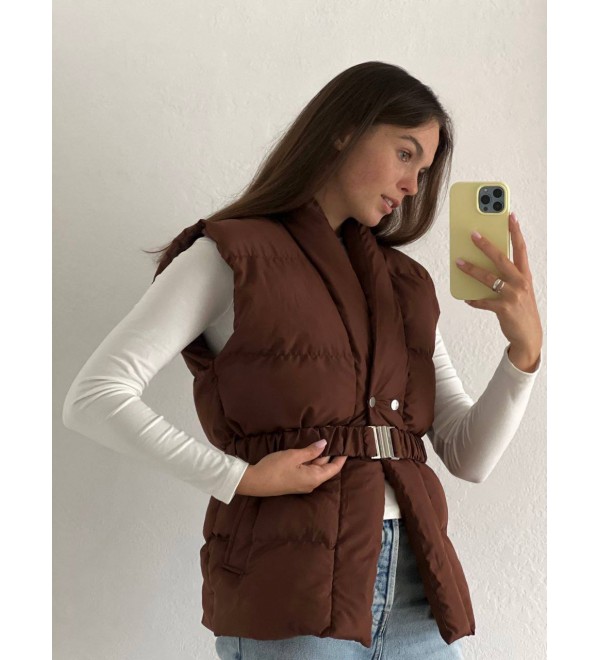221444 COFFEE WAISTCOAT COFFEE