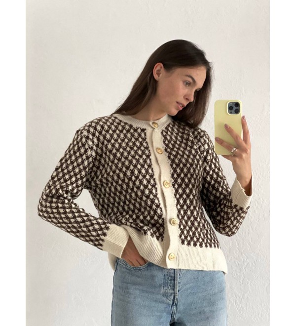 221445 Patterned WAISTCOAT KNITWEAR Patterned