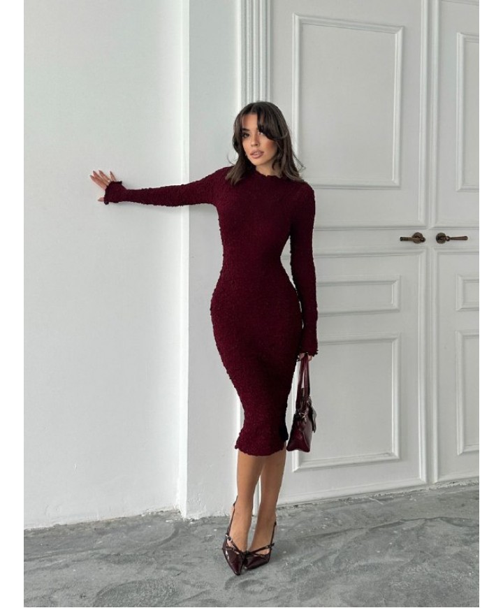 221479 Burgundy DRESS 