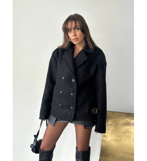 221501 SİYAH MONT-KABAN BÜRÜMCÜK  KUMAŞ SİYAH