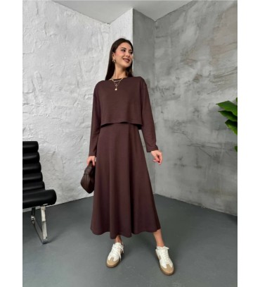 221515 KAHVE ELBİSE...