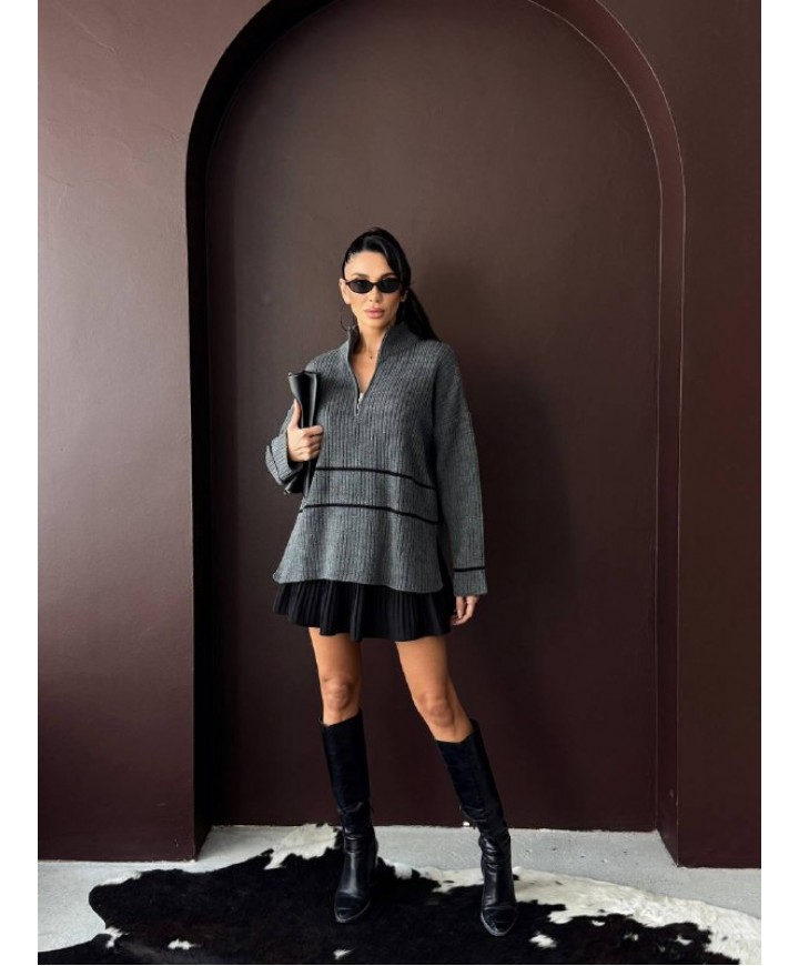 221535 GRAY JUMPER KNITWEAR