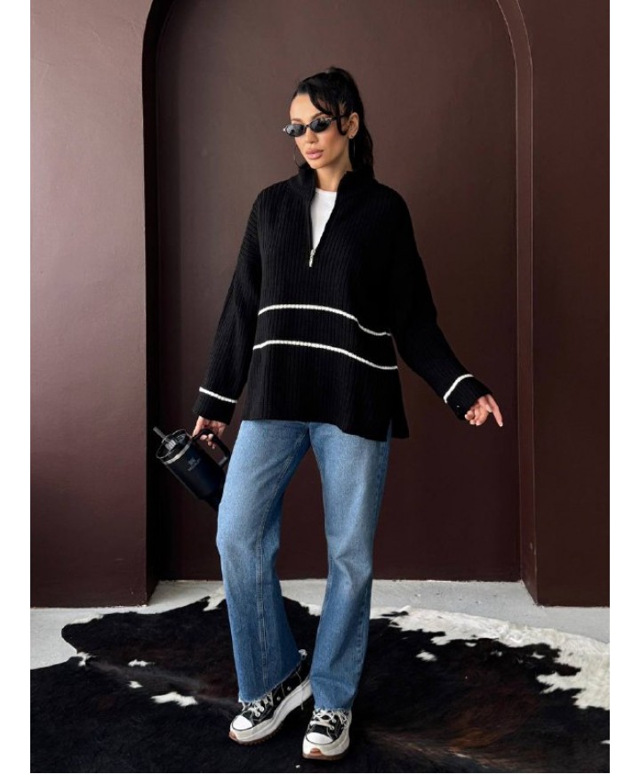 221537 BLACK JUMPER KNITWEAR