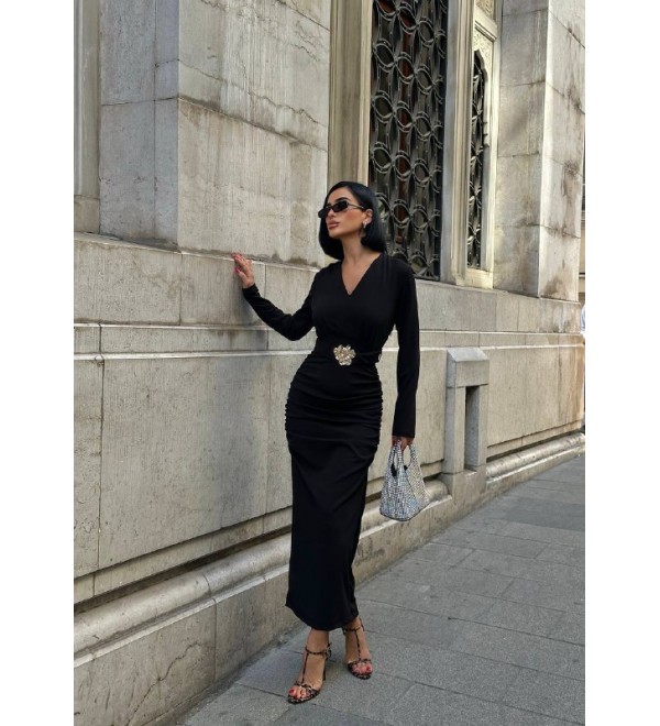 221606 SİYAH ELBİSE SİYAH