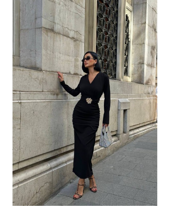 221606 SİYAH ELBİSE