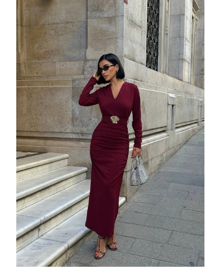 221607 BORDO ELBİSE