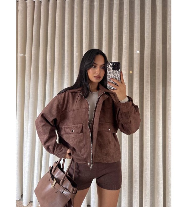 221620 KAHVE MONT-KABAN DERİ SÜET KAHVE