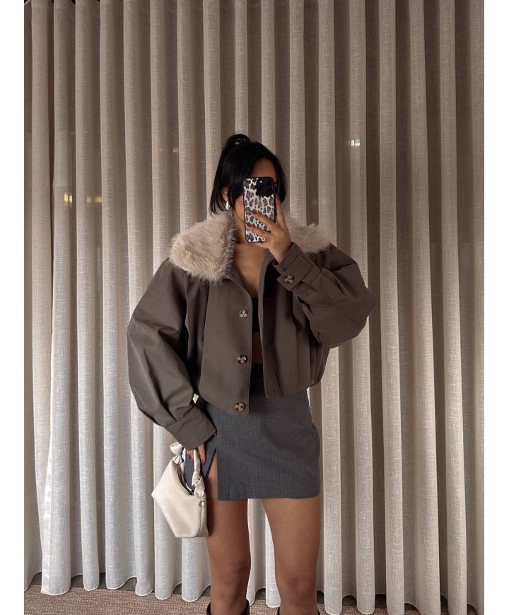 221634 GRİ MONT-KABAN KÜRKLÜ