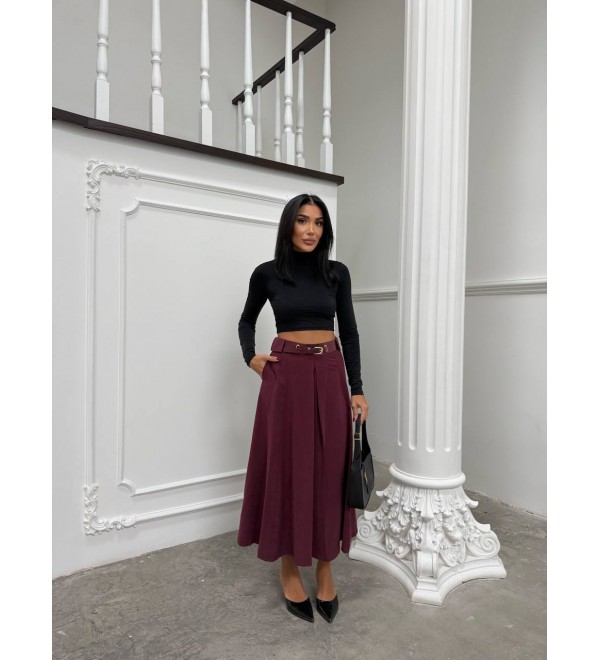 221656 Burgundy SKIRT 