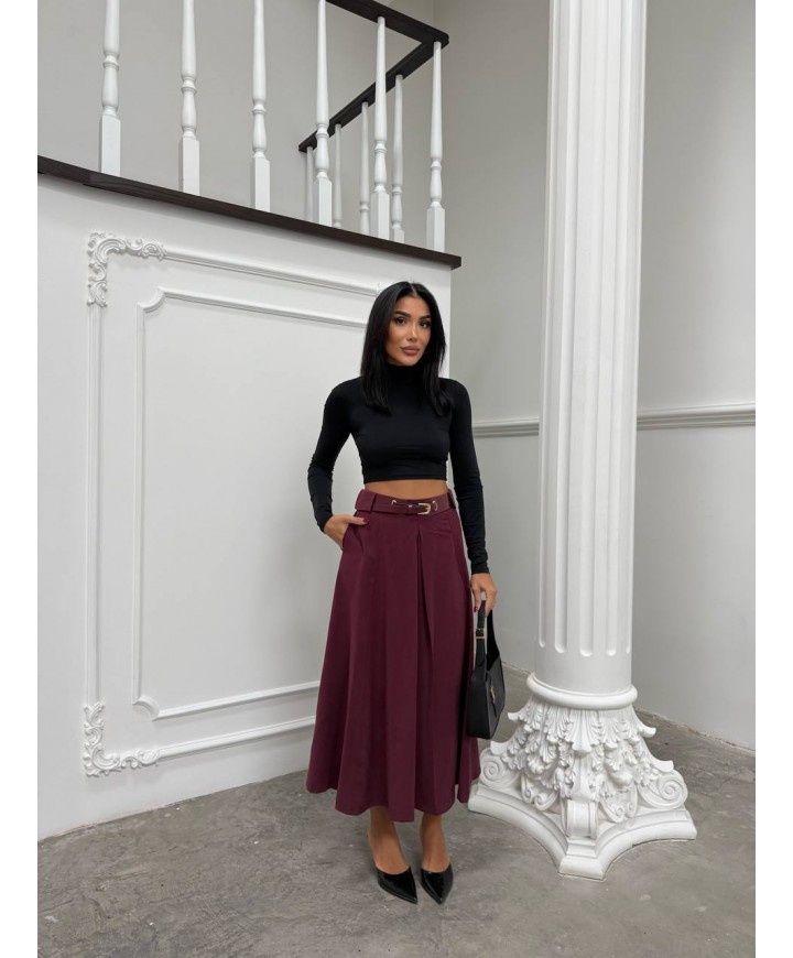 221656 Burgundy SKIRT 