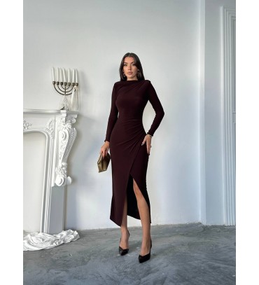 221664 KAHVE ELBİSE ...