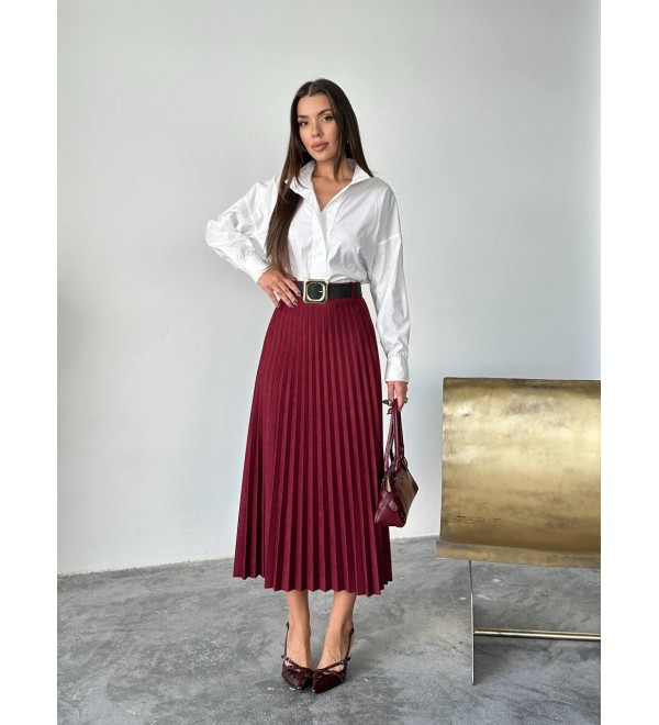 221674 BORDO ETEK SÜET KUMAŞ BORDO