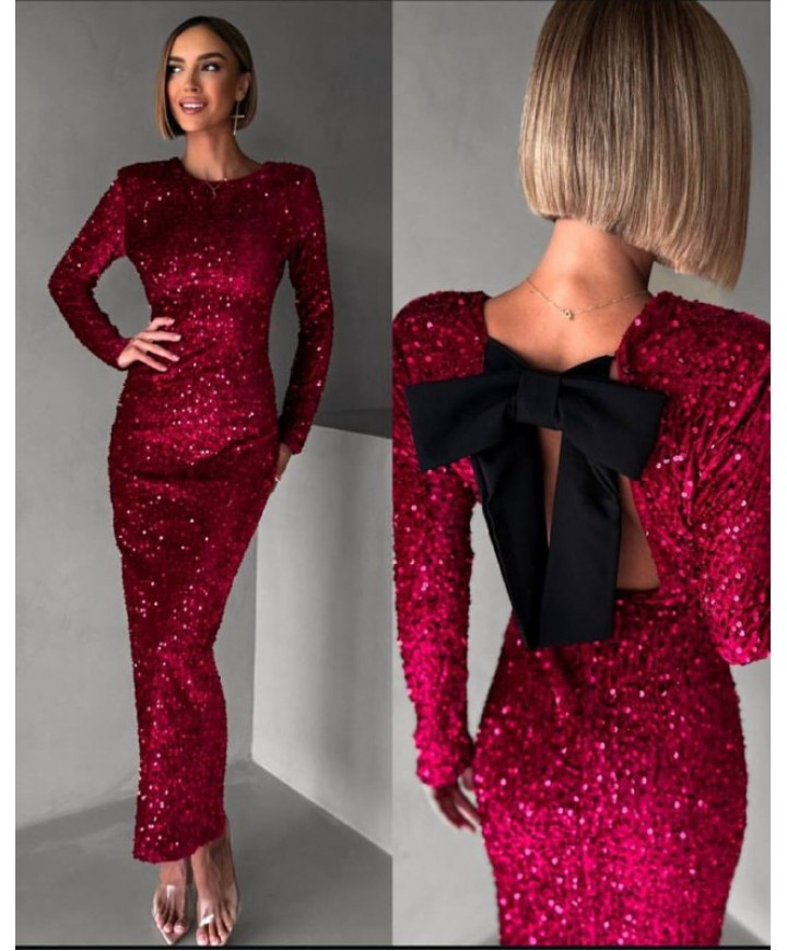 221686 BORDO ABİYE PAYET KUMAŞ