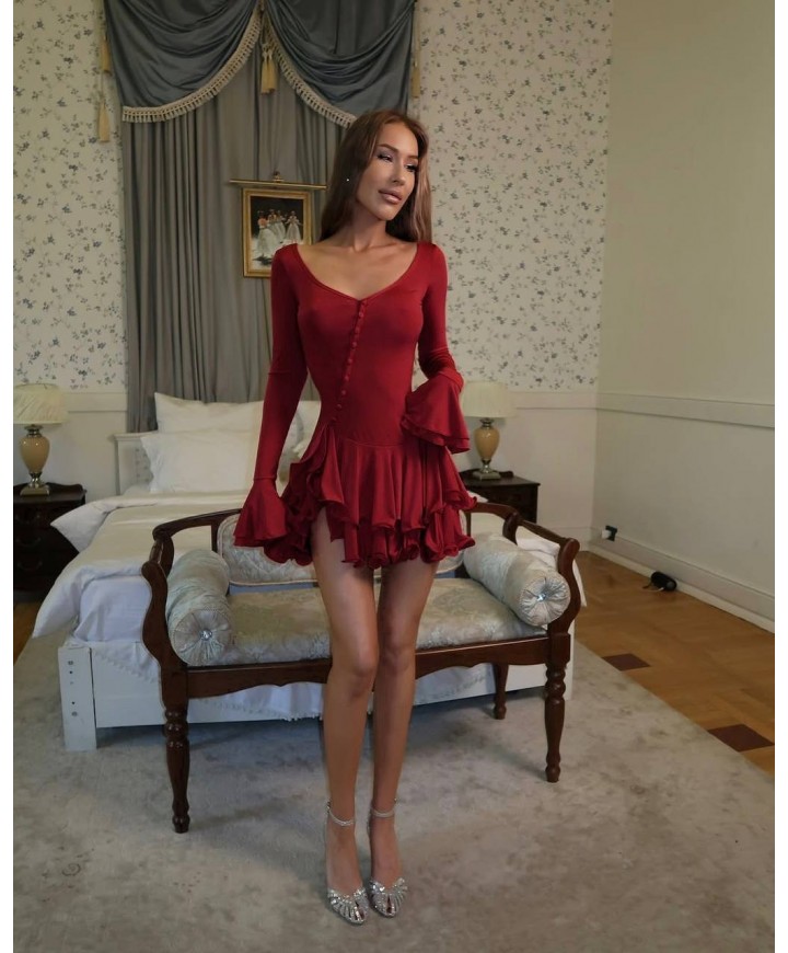 221782 RED DRESS 