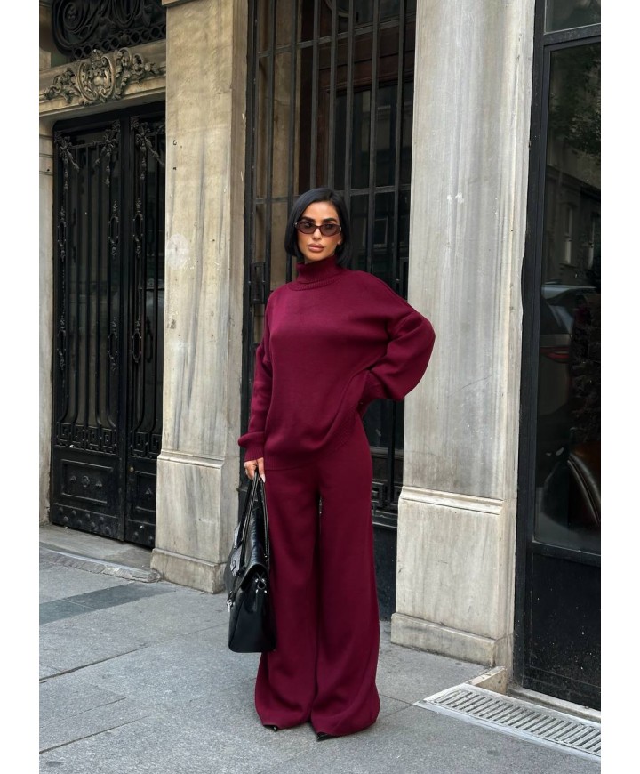 221798 Burgundy SET KNITWEAR