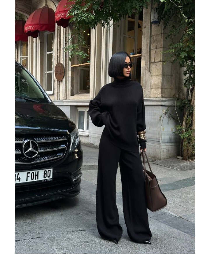 221799 BLACK SET KNITWEAR