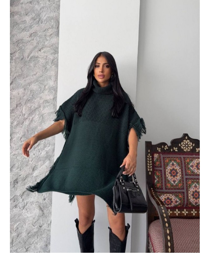 221820 ANTHRACITE PONCHO KNITWEAR