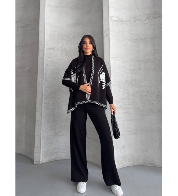 221825 BLACK SET KNITWEAR BLACK