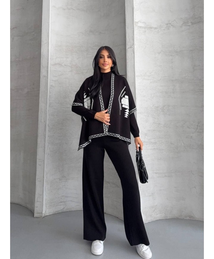 221825 BLACK SET KNITWEAR