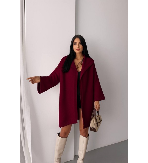 221829 Burgundy CARDIGAN KNITWEAR Burgundy