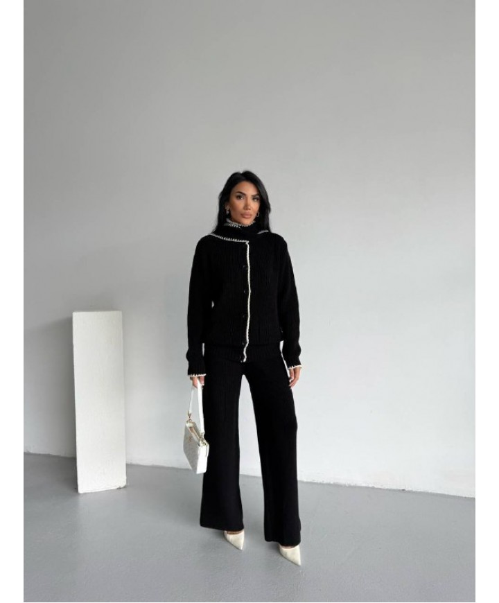 221831 BLACK SET KNITWEAR