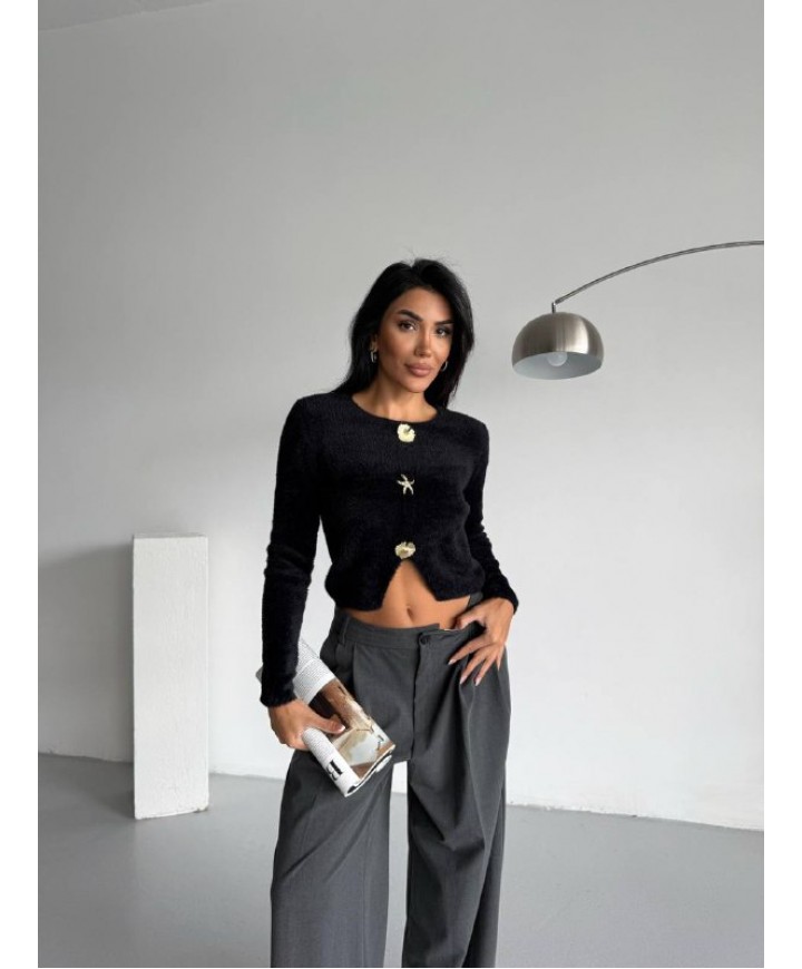 221838 BLACK CARDIGAN KNITWEAR