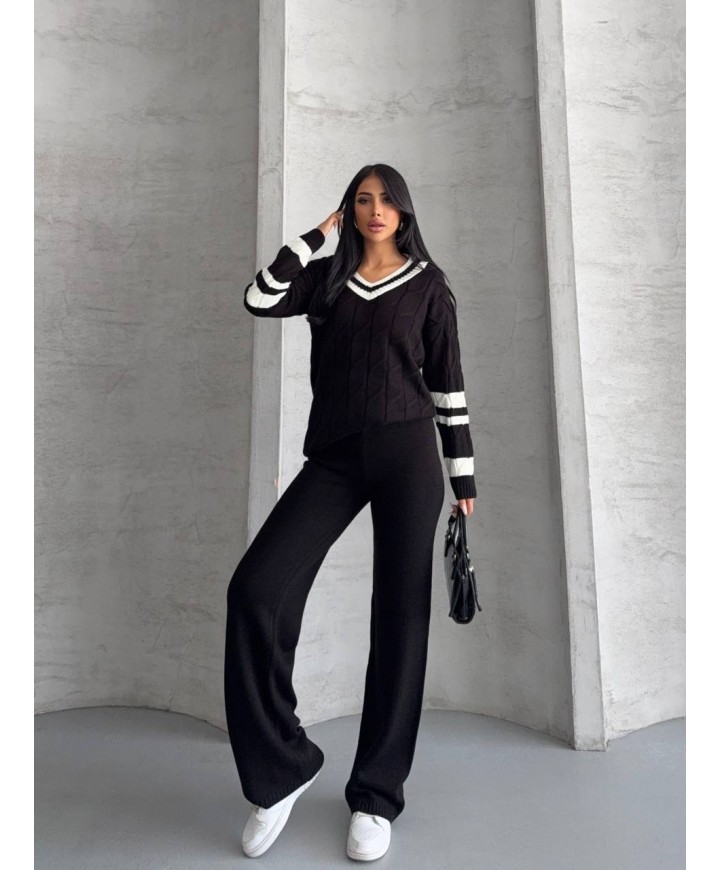 221844 BLACK SET KNITWEAR