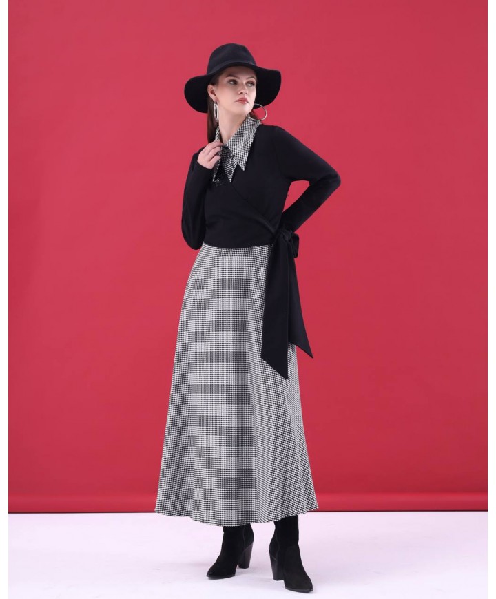 221857 GARNİLİ ELBİSE