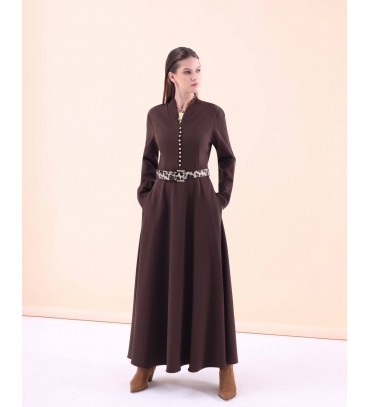 221860 KAHVE ELBİSE...